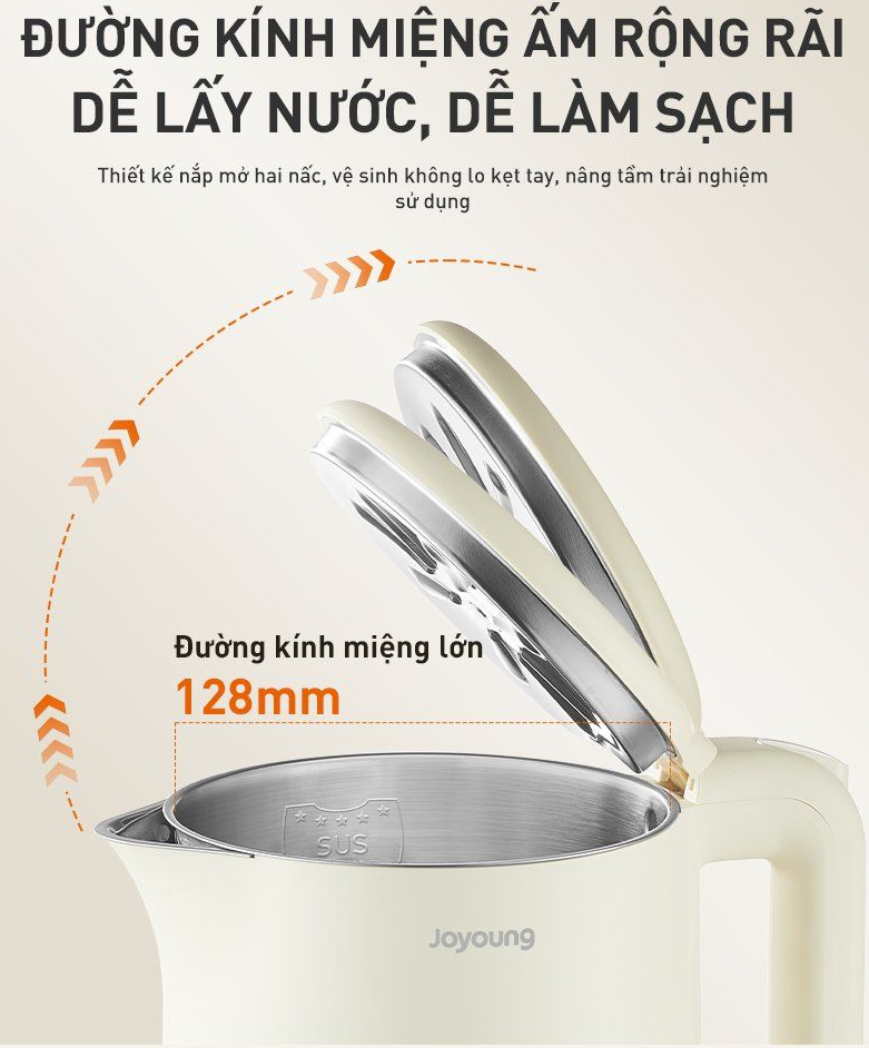 Ấm Đun Nước Siêu Tốc Joyoung Jek-188 15 Ấm Đun Nước Siêu Tốc Joyoung Jek-188