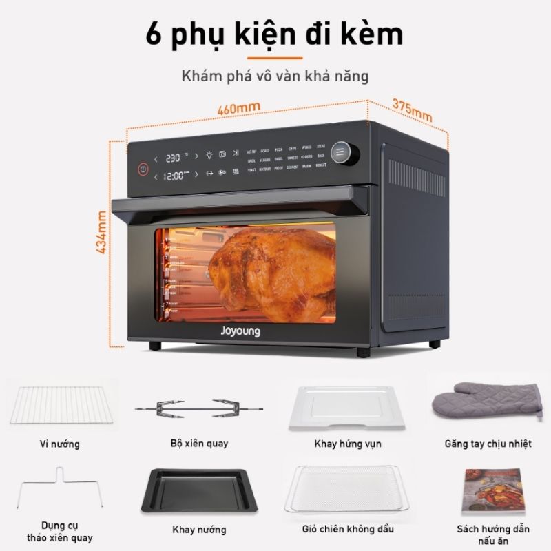 Lò Chiên Nướng Không Dầu Joyoung Kx30-V583 17 Lò Chiên Nướng Không Dầu Joyoung Kx30-V583