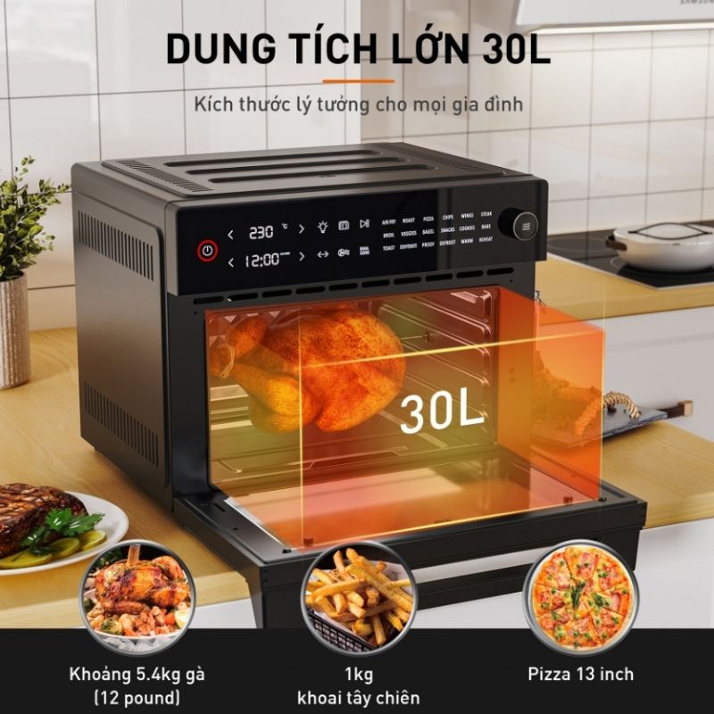 Lò Chiên Nướng Không Dầu Joyoung Kx30-V583 11 Lò Chiên Nướng Không Dầu Joyoung Kx30-V583