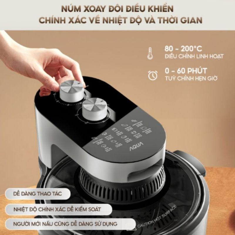 Nồi Chiên Không Dầu Aqua Aqs-Adb501T(S) 11 Nồi Chiên Không Dầu Aqua Aqs-Adb501T(S)