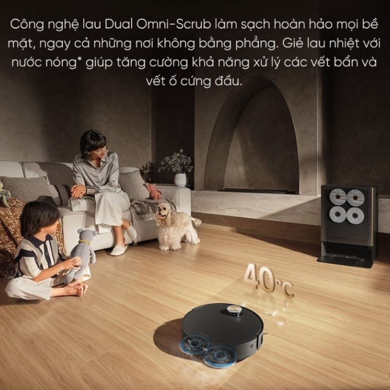 Robot Hút Bụi Lau Nhà Tự Thay Giẻ Lau Dreame Matrix10 Ultra 46 Dreame Matrix10 Ultra