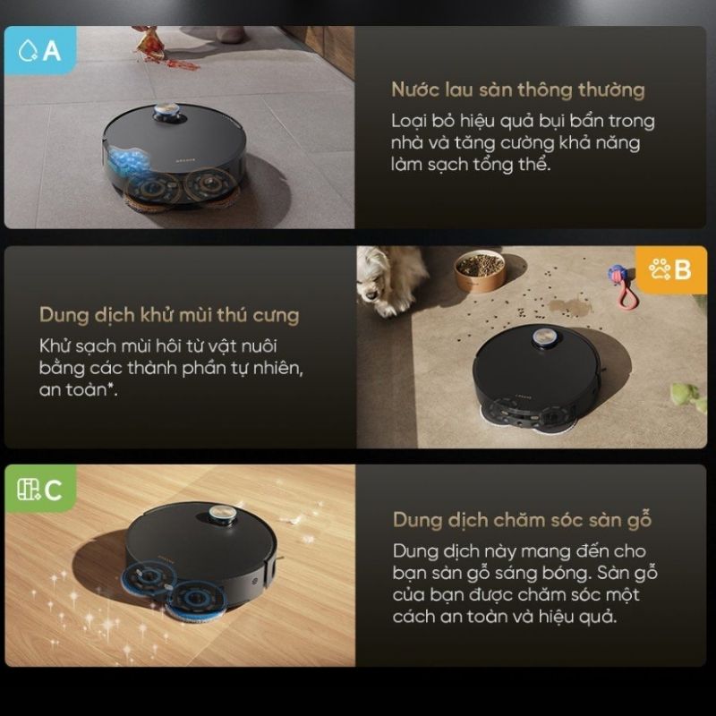 Robot Hút Bụi Lau Nhà Tự Thay Giẻ Lau Dreame Matrix10 Ultra 56 Dreame Matrix10 Ultra