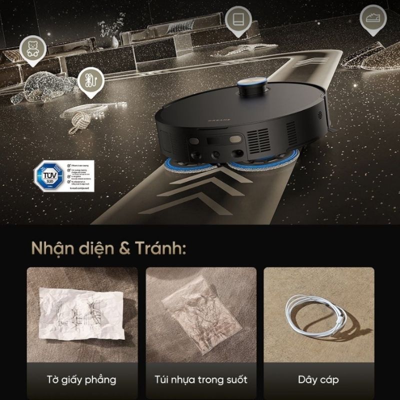Robot Hút Bụi Lau Nhà Tự Thay Giẻ Lau Dreame Matrix10 Ultra 50 Dreame Matrix10 Ultra
