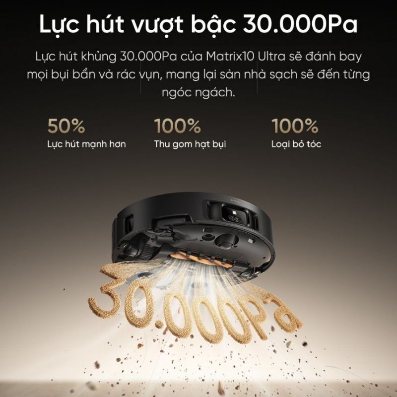Robot Hút Bụi Lau Nhà Tự Thay Giẻ Lau Dreame Matrix10 Ultra 53 Dreame Matrix10 Ultra