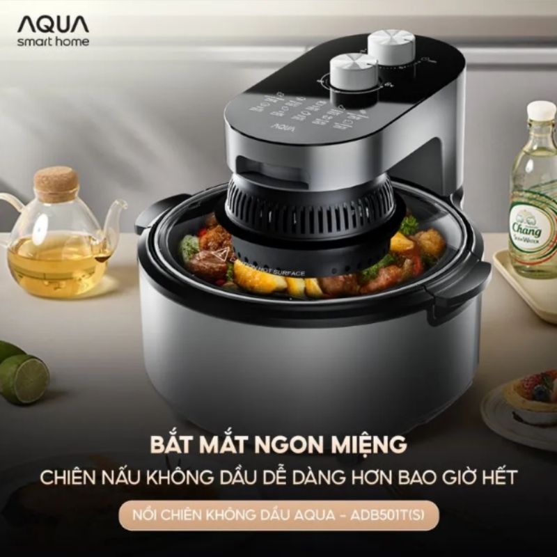 Nồi Chiên Không Dầu Aqua Aqs-Adb501T(S) 7 Nồi Chiên Không Dầu Aqua Aqs-Adb501T(S)