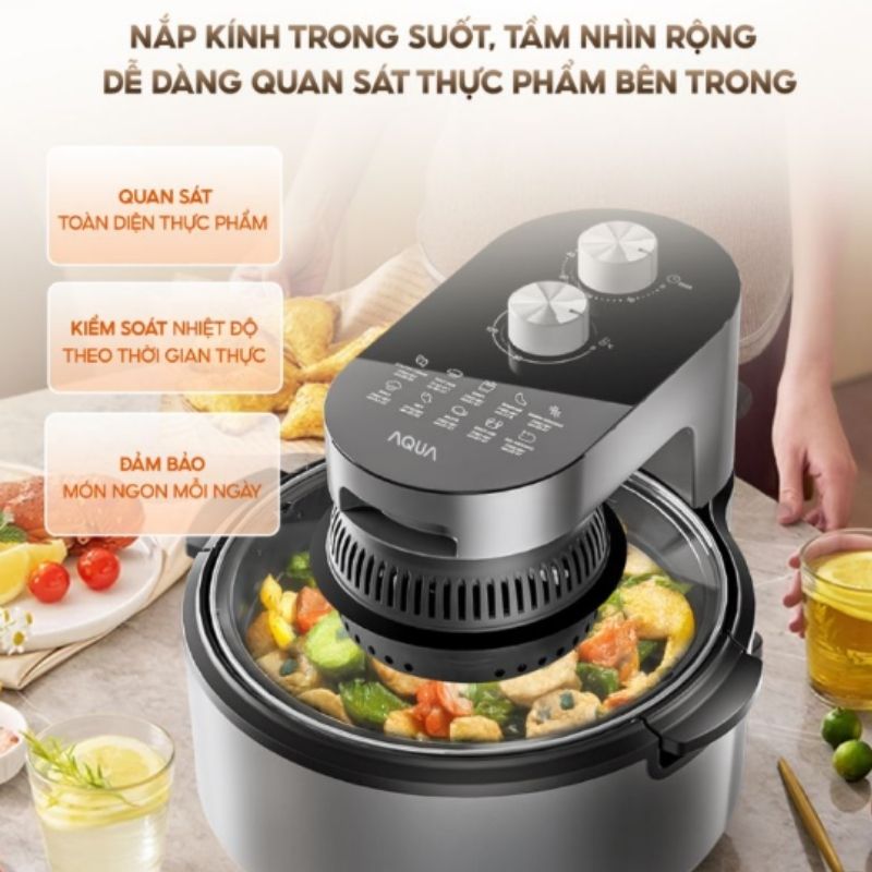 Nồi Chiên Không Dầu Aqua Aqs-Adb501T(S) 10 Nồi Chiên Không Dầu Aqua Aqs-Adb501T(S)