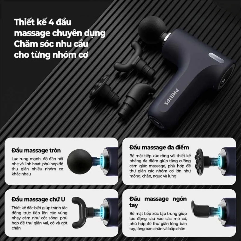 Máy Massage Cầm Tay Philips Ppm7319 13 Máy Massage Cầm Tay Philips Ppm7319