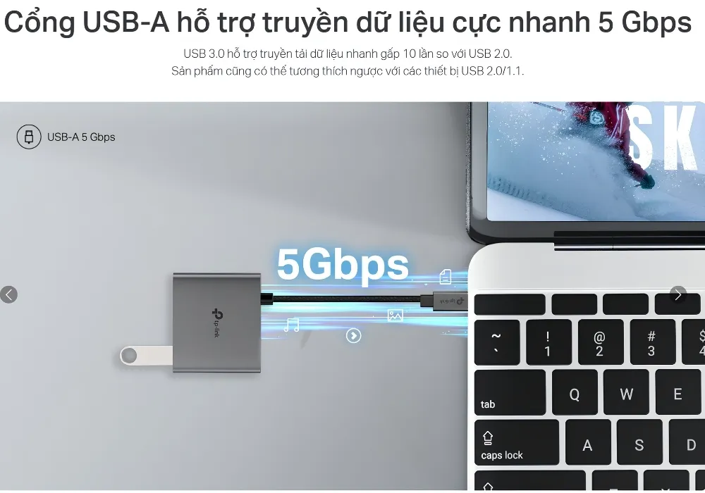 Hub Chuyển Đổi 3 Trong 1 Tp-Link Uh3020C Usb Type-C 11 Hub Tp-Link Uh3020C – Bộ Chuyển Đổi Usb Type-C 3 Cổng - Akia Smart Home