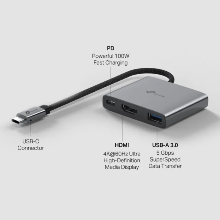 Hub chuyển đổi 3 trong 1 TP-Link UH3020C USB Type-C - AKIA Smart Home