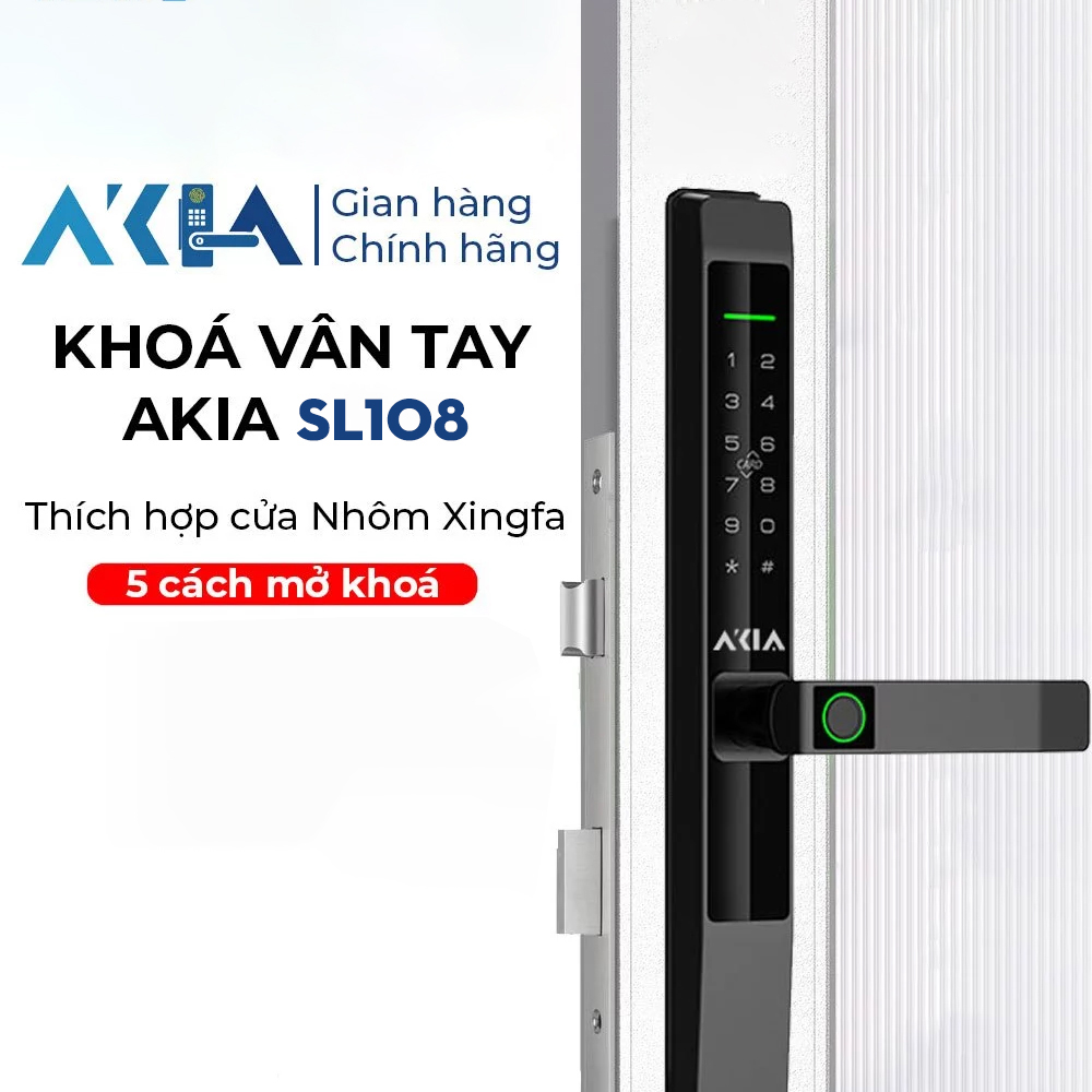 So Sánh Khóa Cửa Truyền Thống Và Khóa Cửa Thông Minh Tại Tp Hcm Khóa Vân Tay Akia Sl108 Cho Cửa Nhôm Xingfa