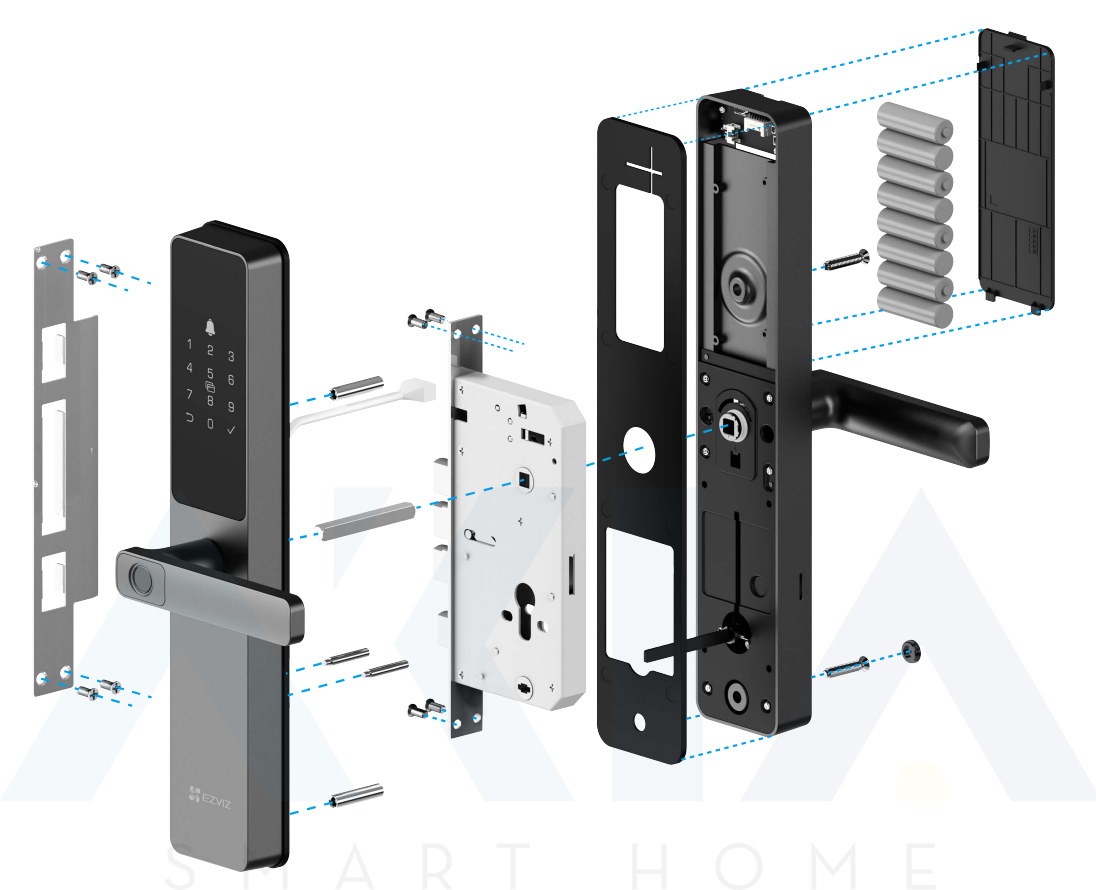 Khóa Vân Tay Thông Minh Ezviz Dl05 – Mở Khóa 0.3S, Pin 365 Ngày Khóa Vân Tay Thông Minh Ezviz Dl05 Chính Hãng Tại Akia, Mở Khóa 0.3 Giây, Hỗ Trợ 6 Phương Thức Và Pin 365 Ngày