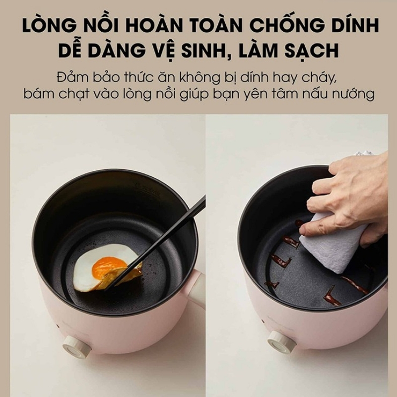 Nồi Lẩu Điện Bear Drg-C12K1 Mini 2 Tầng 10 Nồi Lẩu Điện Bear Drg-C12K1