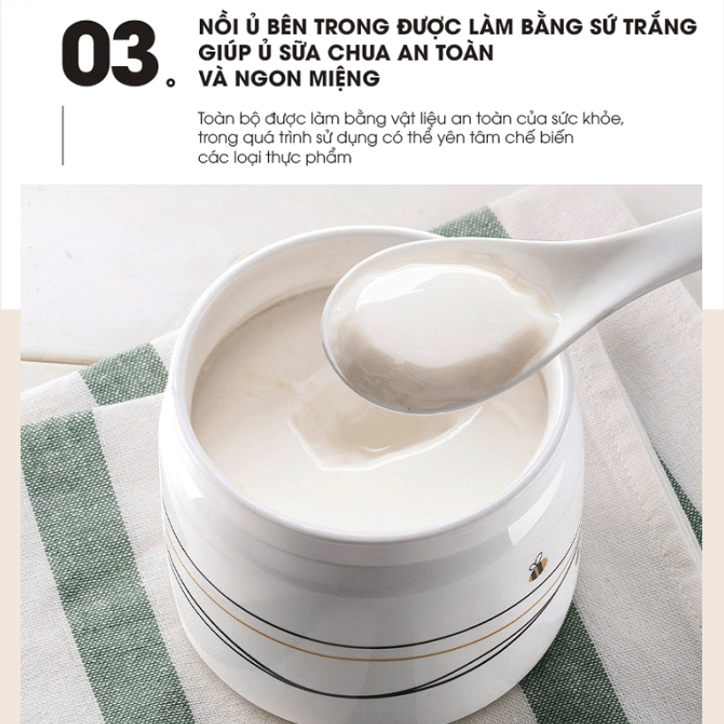 Máy Làm Sữa Chua Đa Năng Chính Hãng Bear Sb-Sc10C 17 Máy Làm Sữa Chua Bear Sb-Sc10C
