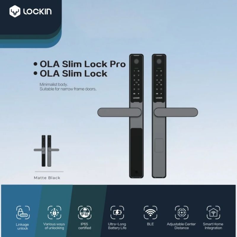 Khóa Cửa Nhôm Lockin Slim Lock Pro