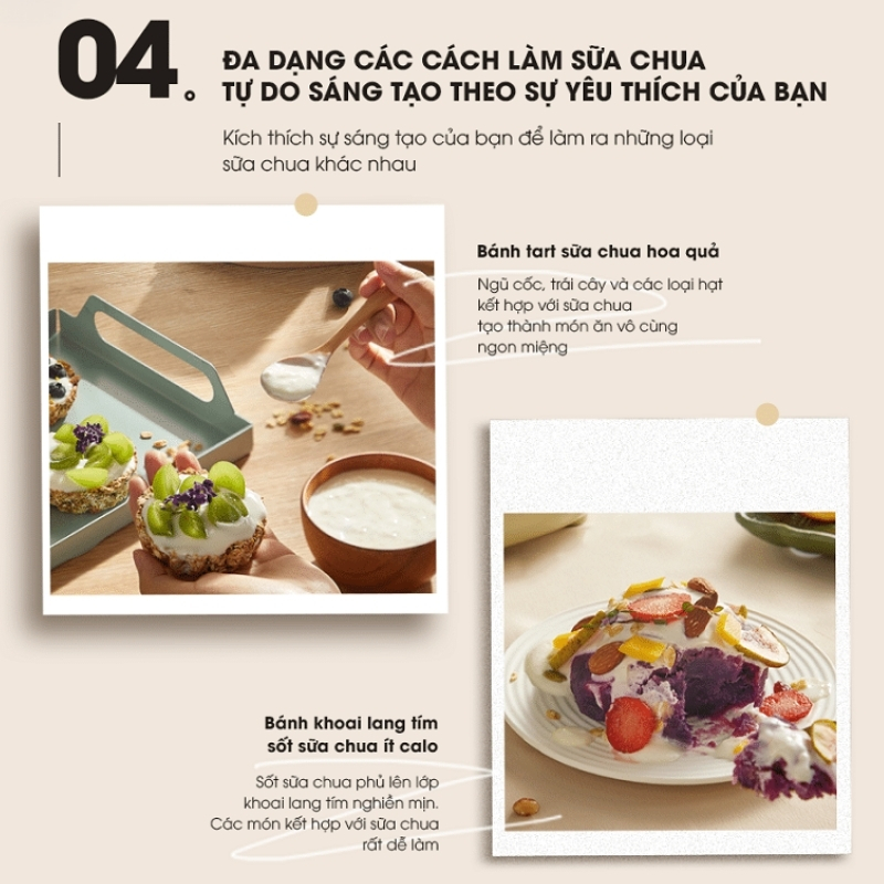 Máy Làm Sữa Chua Đa Năng Chính Hãng Bear Sb-Sc10C 20 Máy Làm Sữa Chua Bear Sb-Sc10C
