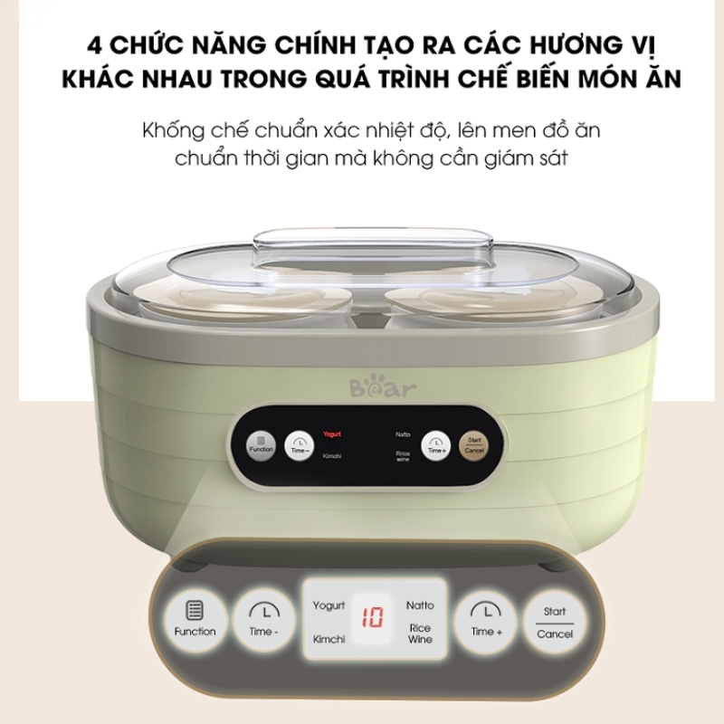 Máy Làm Sữa Chua Đa Năng Chính Hãng Bear Sb-Sc10C 19 Máy Làm Sữa Chua Bear Sb-Sc10C
