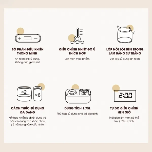 máy làm sữa chua Bear SB-SC10C