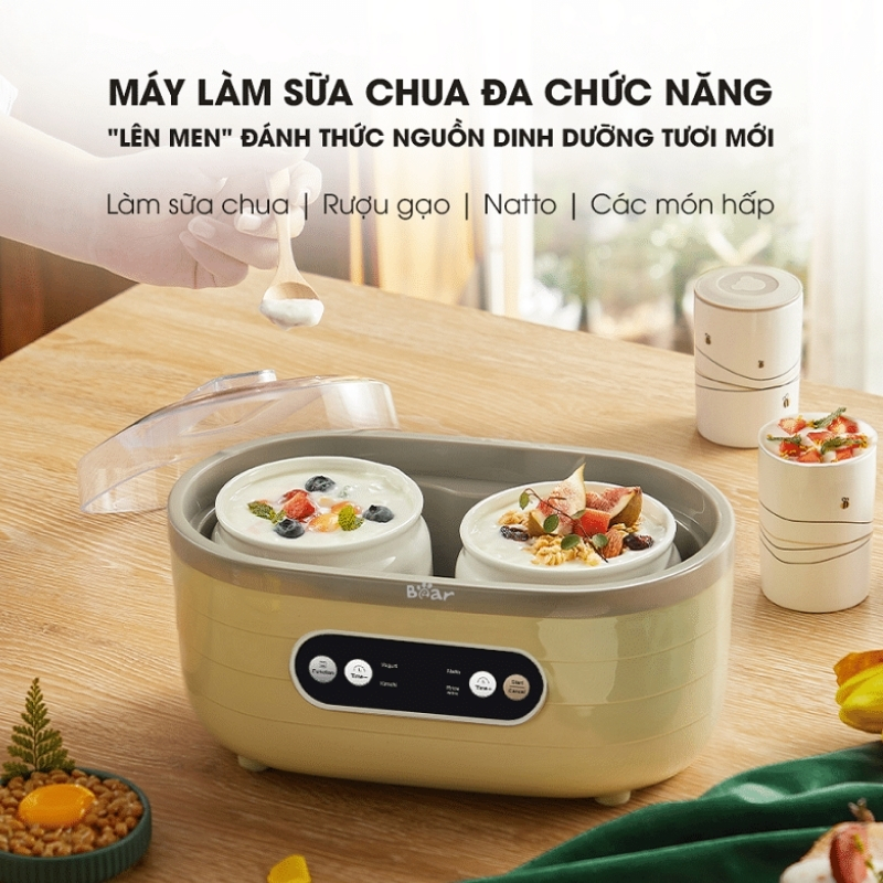 Máy Làm Sữa Chua Đa Năng Chính Hãng Bear Sb-Sc10C 13 Máy Làm Sữa Chua Bear Sb-Sc10C