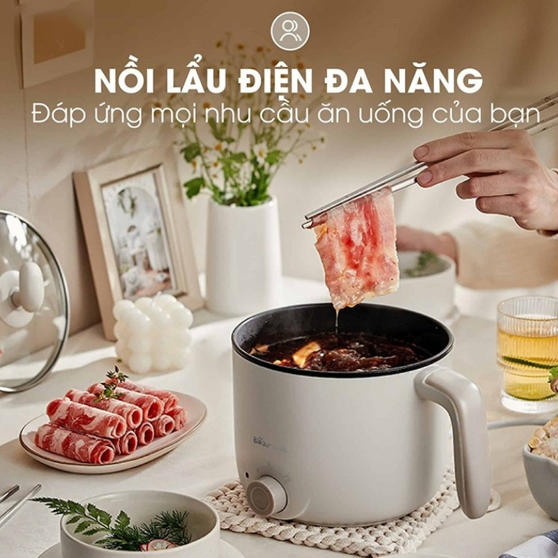 Nồi Lẩu Điện Bear Drg-C12K1 Mini 2 Tầng 14 Nồi Lẩu Điện Bear Drg-C12K1