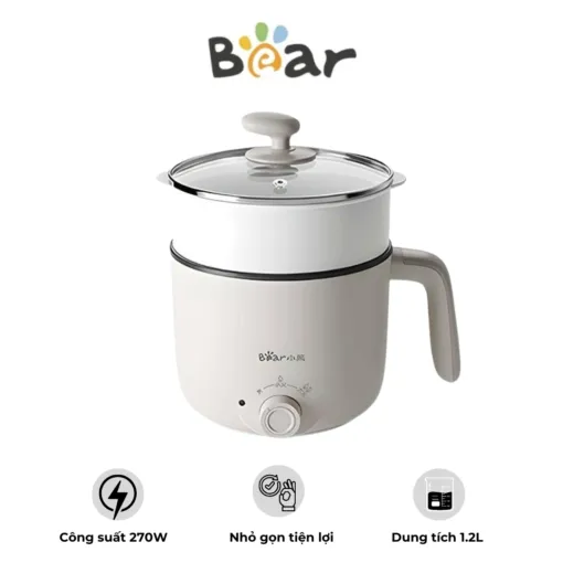 Nồi lẩu điện Bear DRG-C12K1 mini 2 tầng