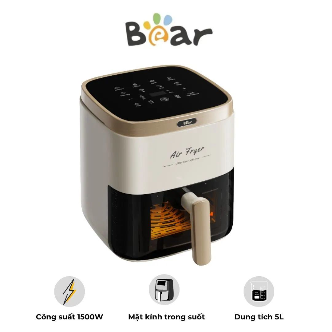 Nồi Chiên Không Dầu Bear QZG – P15R8 – Thiết Kế Nhỏ Gọn – Dễ Sử Dụng | AKIA