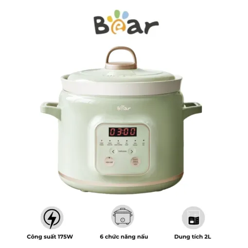 Nồi nấu chậm đa năng 2.0L Bear SB-NNC20