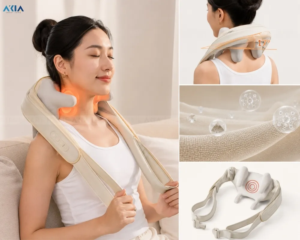 Máy Massage Cổ Vai Gáy Philips Ppm3325 8 Máy Massage Cổ Vai Gáy Philips Ppm3325 - Akia Smart Home