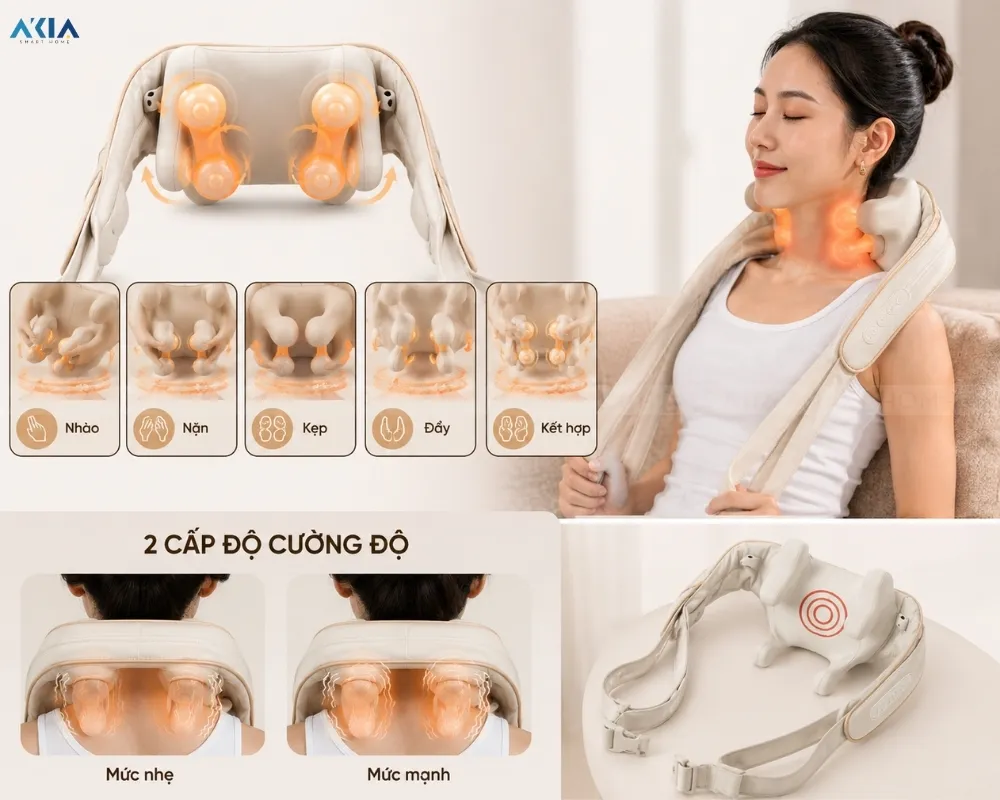 Máy Massage Cổ Vai Gáy Philips Ppm3325 9 Máy Massage Cổ Vai Gáy Philips Ppm3325 - Akia Smart Home