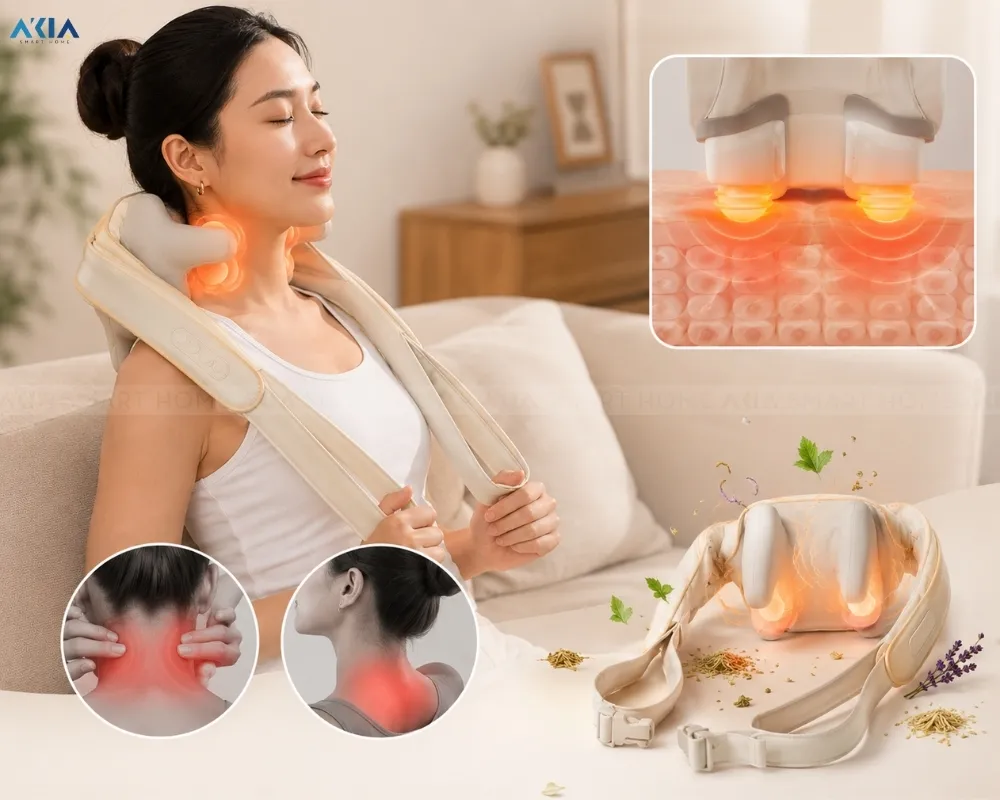 Máy Massage Cổ Vai Gáy Philips Ppm3325 10 Máy Massage Cổ Vai Gáy Philips Ppm3325 - Akia Smart Home