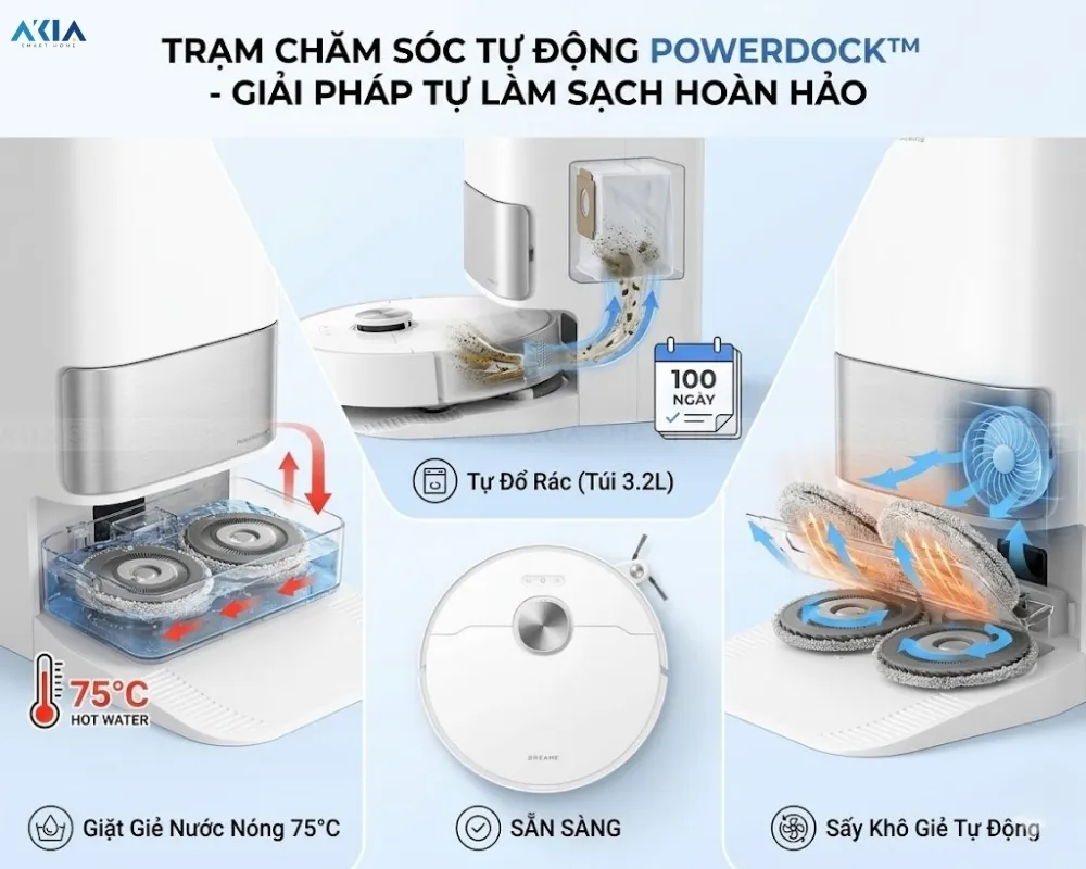 Robot Hút Bụi Lau Nhà Dreame L40S Ultra 12 Robot Hút Bụi Lau Nhà Dreame L40S Ultra - Akia Smart Home