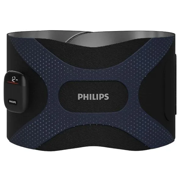 Philips PPM4331 – Đai Massage Eo & Bụng 6 Chế Độ/16 Cấp Độ – Chườm Nóng 40‑50°C – Pin 2500 mAh | AKIA