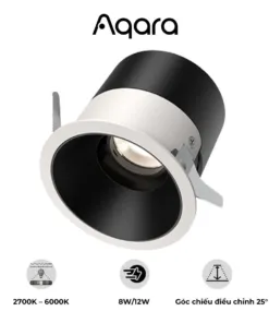 Akia Smart Home - Cung Cấp Thiết Bị Nhà Thông Minh Hàng Đầu Vn 108 Đèn Âm Trần Aqara Downlight T2 Pro – Công Suất 8W/12W – Nhiệt Độ Màu 2700K‑6000K