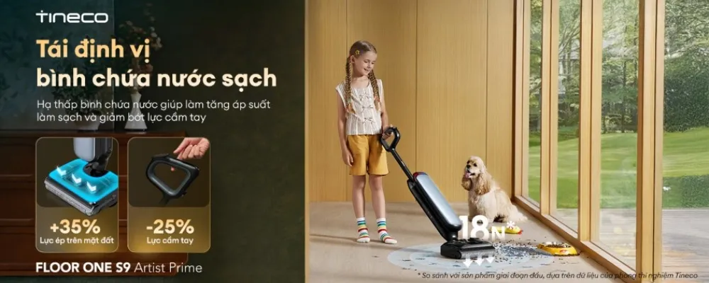 Máy Hút Bụi Lau Nhà Tineco Floor One S9 Artist Prime 24 Máy Hút Bụi Lau Nhà Tineco Floor One S9 Artist Prime - Akia Smart Home