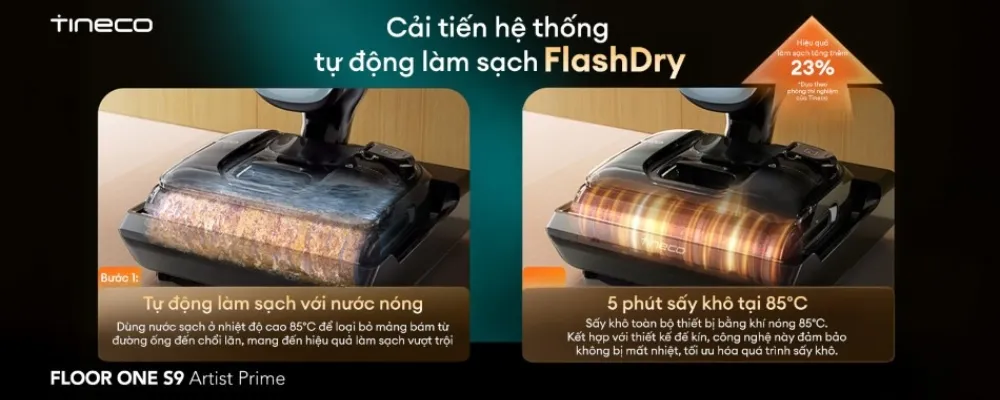 Máy Hút Bụi Lau Nhà Tineco Floor One S9 Artist Prime 15 Máy Hút Bụi Lau Nhà Tineco Floor One S9 Artist Prime - Akia Smart Home