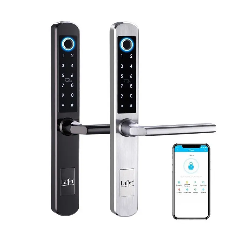 Khoá cửa nhôm Laffer XF19 vân tay 5 trong 1 | AKIA