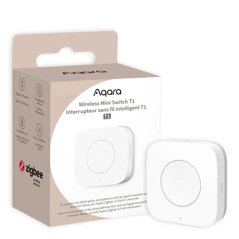 Công Tắc Aqara T1 Wireless Mini – Giải pháp điều khiển từ xa tiện lợi | AKIA