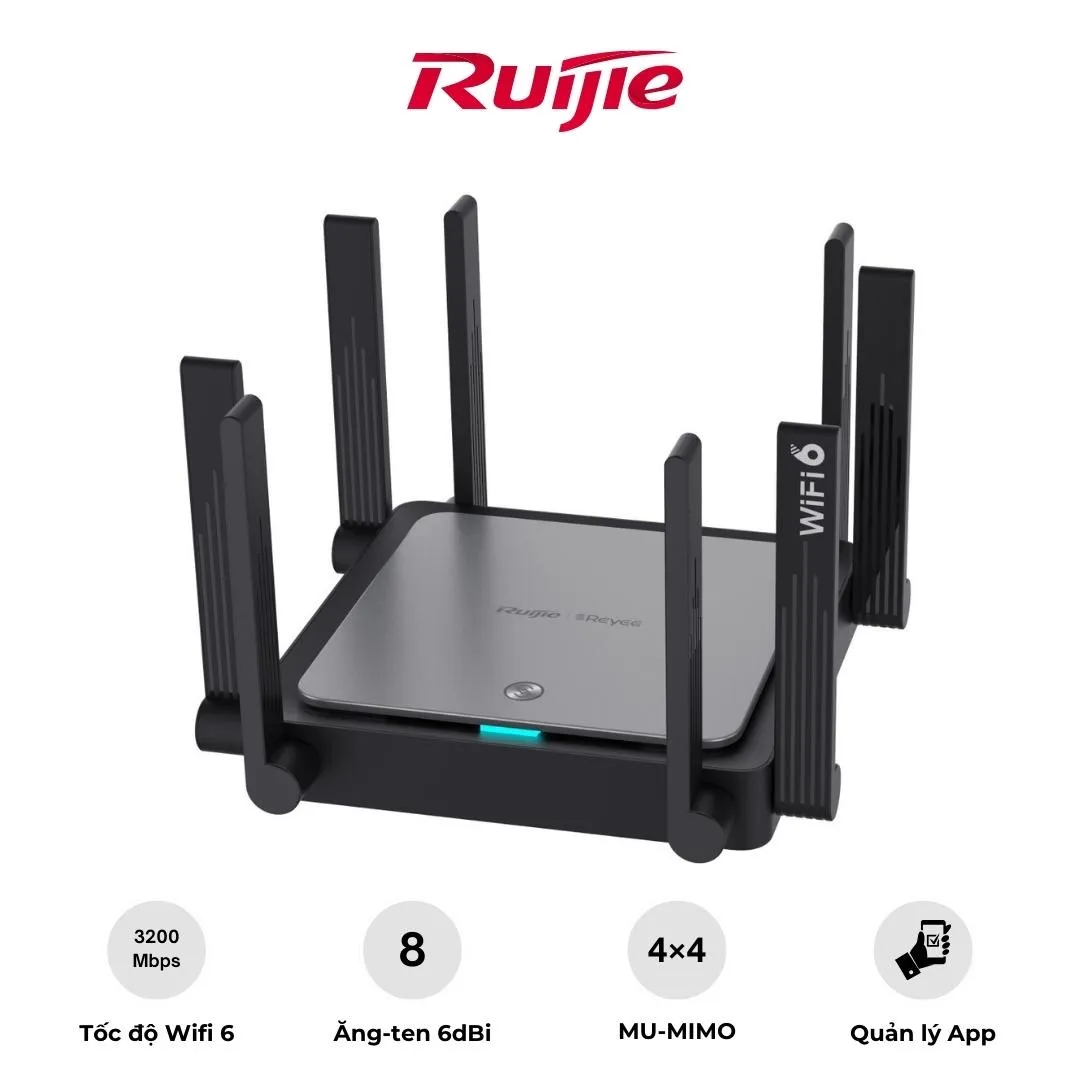 Router Wi – Fi Ruijie RG – EW3200GX PRO – 3200Mbps Băng Tần Kép – Fi 6 802.11ax | AKIA