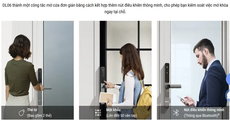 Khóa Cửa Nhôm Ezviz Dl06 - 1 Mặt Vân Tay 17 Khóa Cửa Nhôm Thông Minh Ezviz Dl06