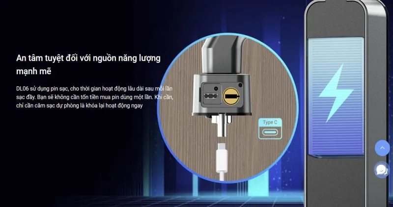 Khóa Cửa Nhôm Ezviz Dl06 - 1 Mặt Vân Tay 19 Khóa Cửa Nhôm Thông Minh Ezviz Dl06