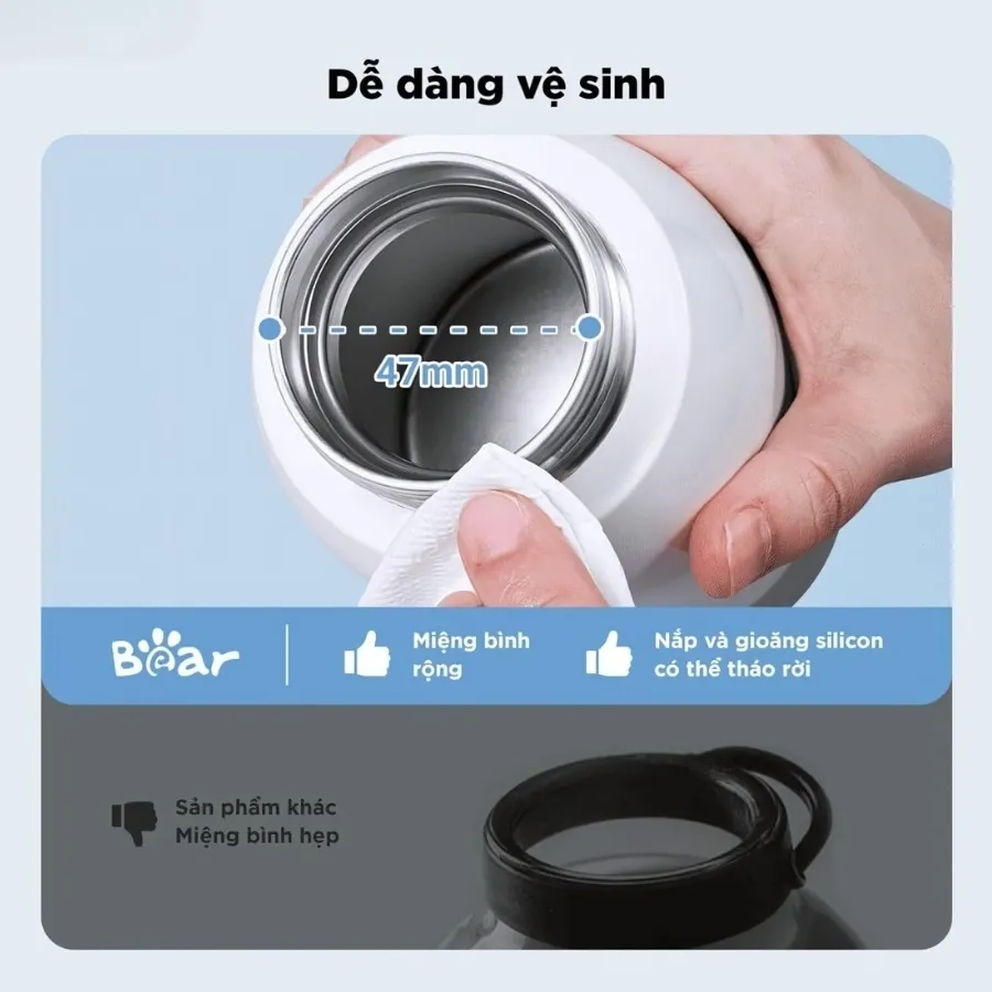 Bình Đun Và Hâm Nước Pha Sữa Bear Blk-055Ej 18 Bình Đun Và Hâm Nước Pha Sữa Bear Blk-055Ej