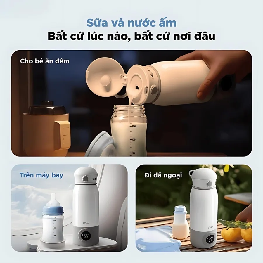 Bình Đun Và Hâm Nước Pha Sữa Bear Blk-055Ej 12 Bình Đun Và Hâm Nước Pha Sữa Bear Blk-055Ej