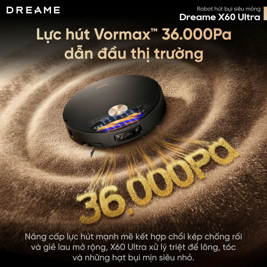 Robot Hút Bụi Lau Nhà Dreame X60 Ultra 15 Dreame X60 Ultra