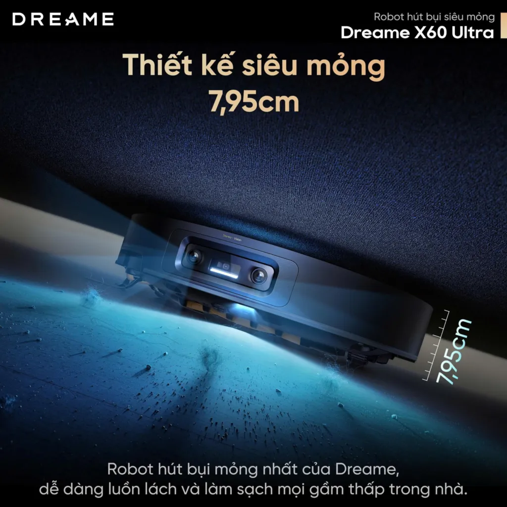 Robot Hút Bụi Lau Nhà Dreame X60 Ultra 12 Robot Hút Bụi Lau Nhà Dreame X60 Ultra
