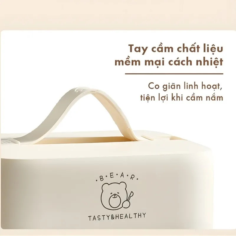 Hộp Cơm Điện Bear Lb-4H12C Cho Dân Văn Phòng 1.2L 22 Hộp Cơm Điện Bear Lb-4H12C
