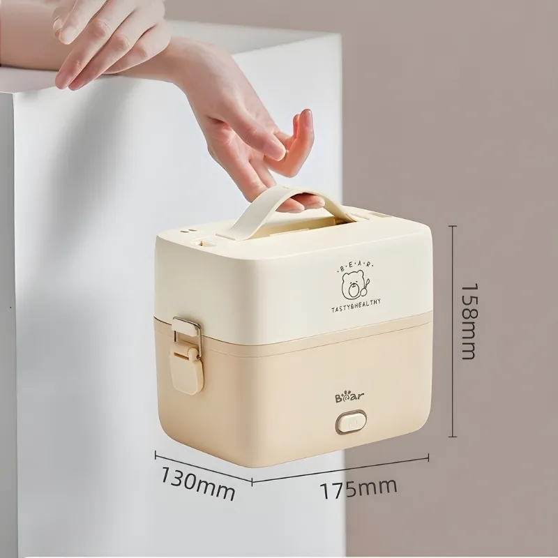Hộp Cơm Điện Bear Lb-4H12C Cho Dân Văn Phòng 1.2L 16 Hộp Cơm Điện Bear Lb-4H12C