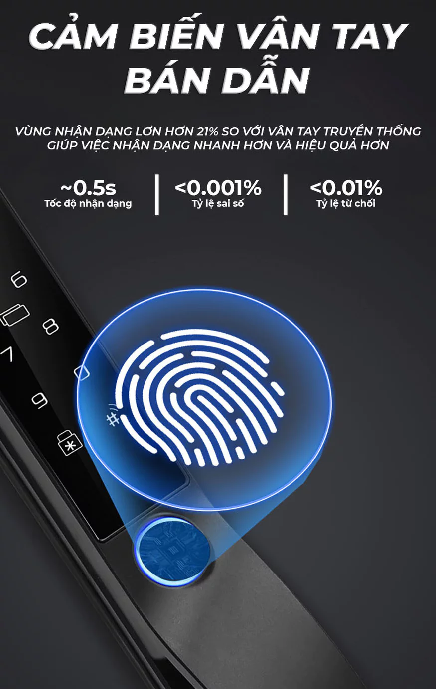 Khóa Cửa Nhôm Akia X6 Hỗ Trợ Face Id Có Camera Trước 11 Khóa Cửa Nhôm Akia X6