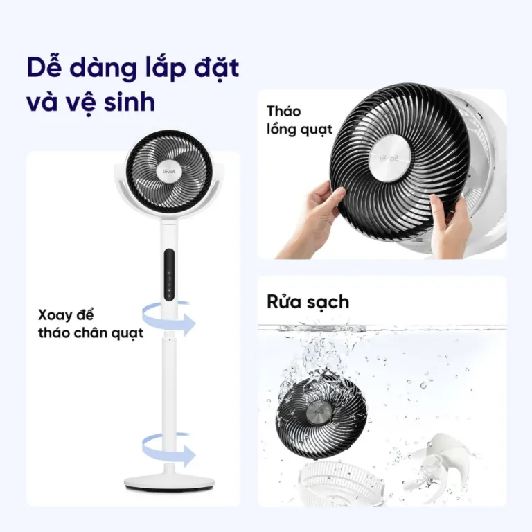 Quạt Tuần Hoàn Không Khí Levoit CirculAir 22.9cm | AKIA