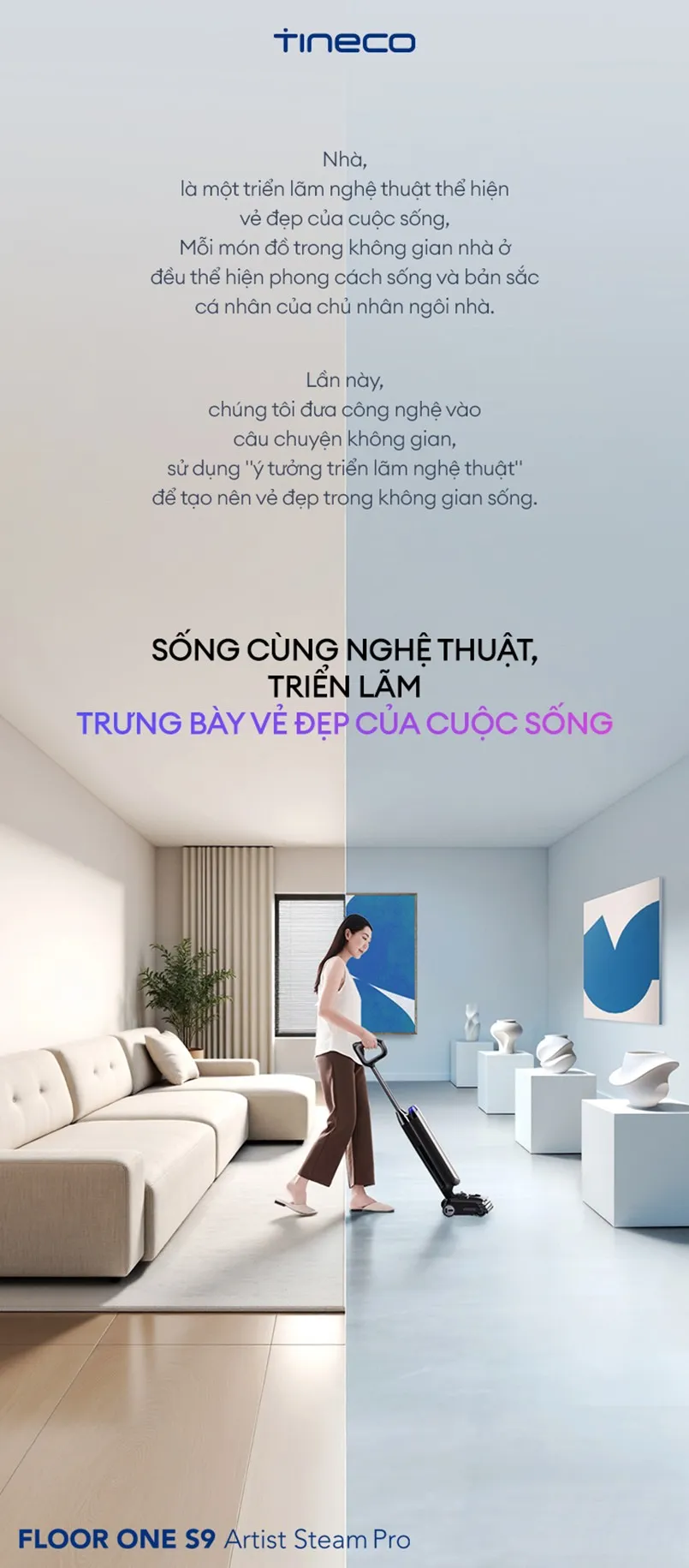 Máy Hút Bụi Lau Sàn Khô Ướt Tineco Floor One S9 Artist Steam Pro 19 Máy Hút Bụi Lau Sàn Khô Ướt Tineco Floor One S9 Artist Steam Pro - Akia Smart Home