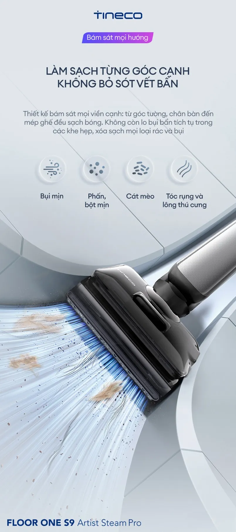 Máy Hút Bụi Lau Sàn Khô Ướt Tineco Floor One S9 Artist Steam Pro 13 Máy Hút Bụi Lau Sàn Khô Ướt Tineco Floor One S9 Artist Steam Pro - Akia Smart Home
