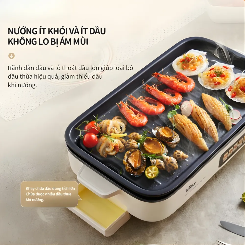 Bếp Nướng Điện Bear Gr-4H15C 9 Bếp Nướng Điện Bear Gr-4H15C